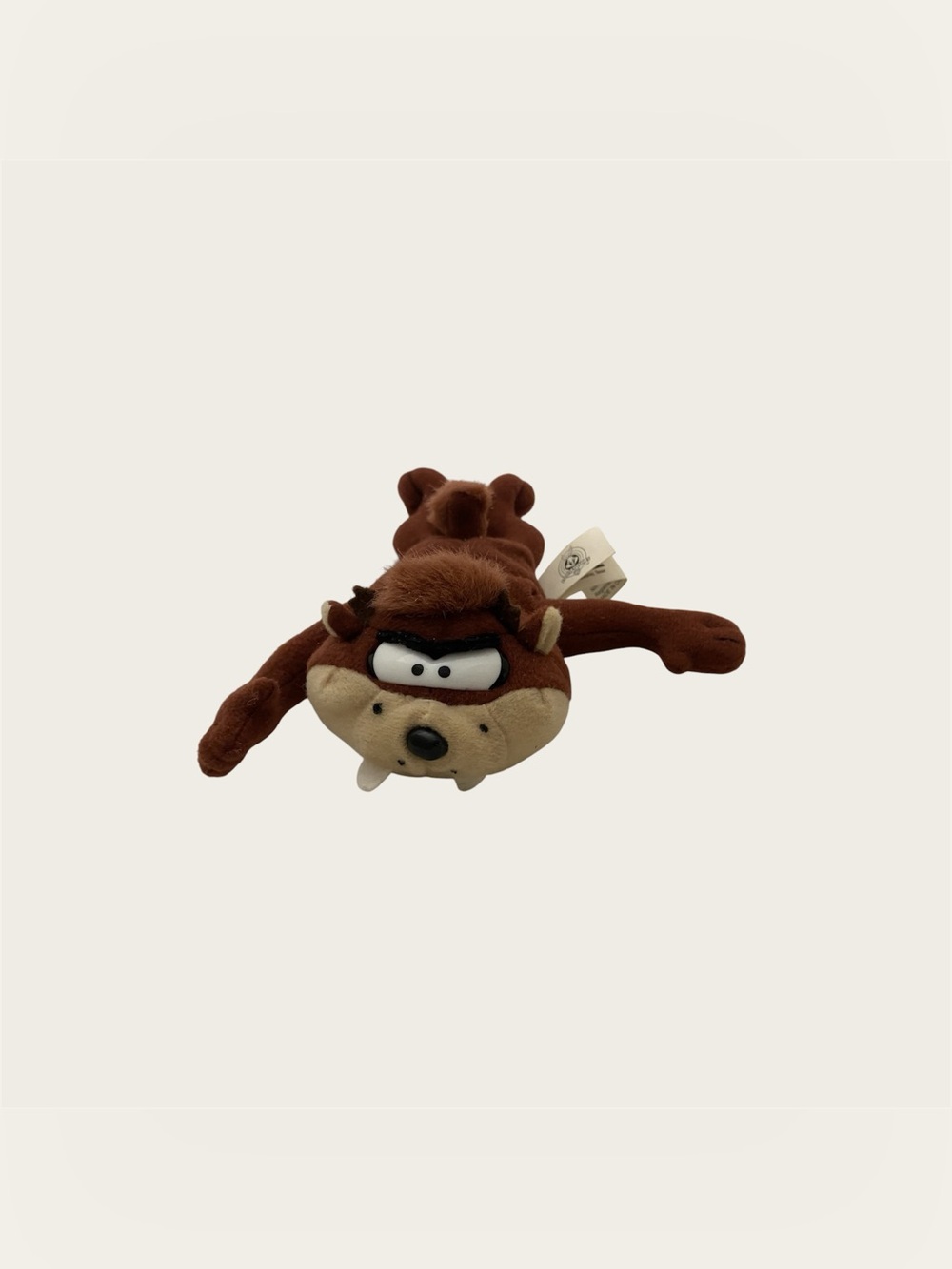 Taz Tasmanian Devil Beanie Plush Stuffed Animal Vintage 1997 Play-By-Play